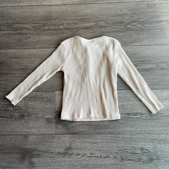 Little Lass Toddler Girl Animal Print Faux Fur Hooded Vest & Henley 2 Piece Set - Picture 4 of 10